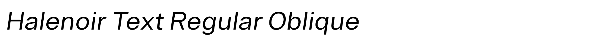 Halenoir Text Regular Oblique image